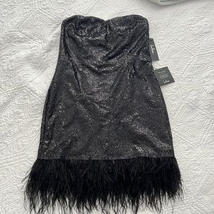 Black sequin cocktail dress - NEW WITH TAGS